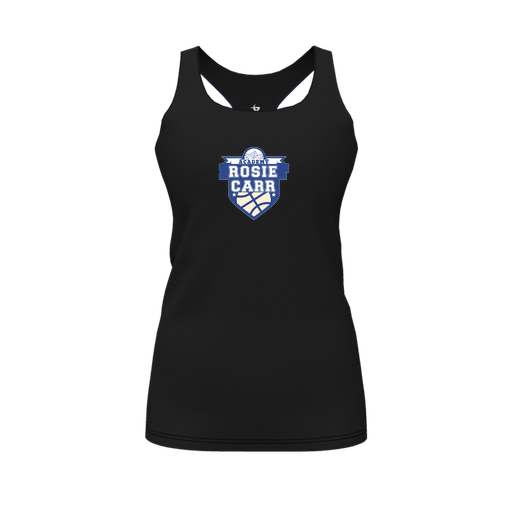 [FT0TRBBK-FYS-LOGO2] Decker Racerback Tank Top (Female Youth S, Black, Logo 2)
