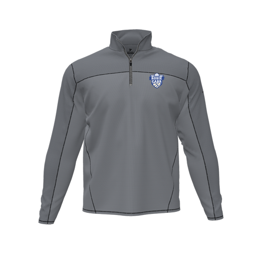 [CUS-DFW-QTRZ-PER-LSL-GRY-AS-LOGO2] Quarter Zip Pullover (Adult S, Gray, Logo 2)