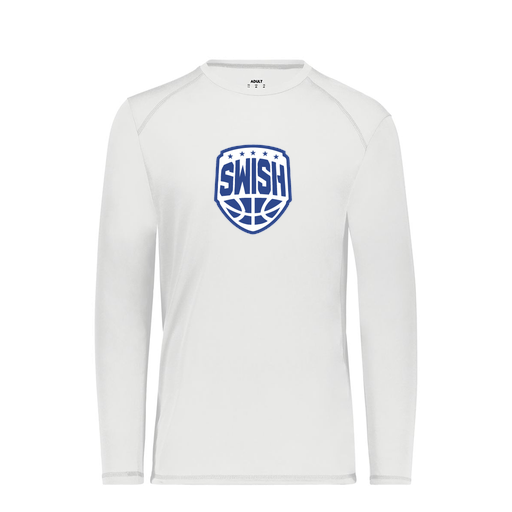 [6845.005.S-LOGO1] Men's SoftTouch Long Sleeve (Adult S, White, Logo 1)