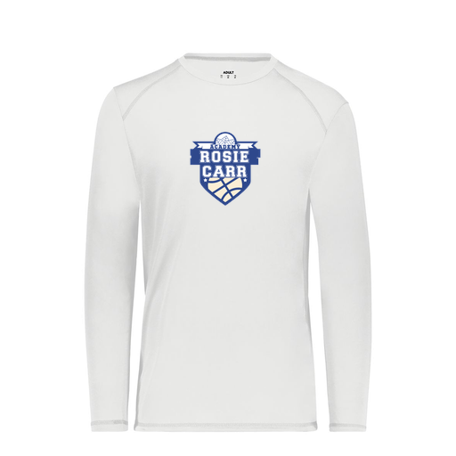 [6845.005.S-LOGO2] Men's SoftTouch Long Sleeve (Adult S, White, Logo 2)