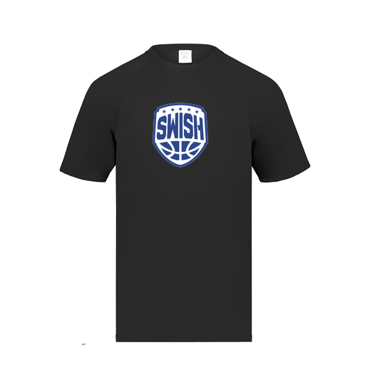 [2791.080.S-LOGO1] Youth Smooth Sport T-Shirt (Youth S, Black, Logo 1)