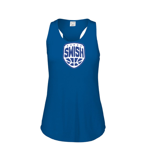 [3078.U55.S-LOGO1] Ladies Tri Blend Tank Top (Female Adult S, Royal, Logo 1)