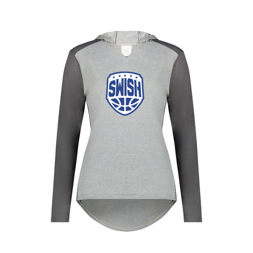 [6902.30V.XS-LOGO1] Ladies Vintage Hoodie (Female Adult XS, Gray, Logo 1)