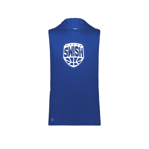 [222590.060.XS-LOGO1] Men's CoolDry Sleeveless Hoodie (Adult XS, Royal, Logo 1)