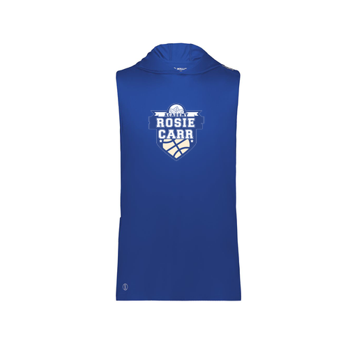 [222590.060.XS-LOGO2] Men's CoolDry Sleeveless Hoodie (Adult XS, Royal, Logo 2)