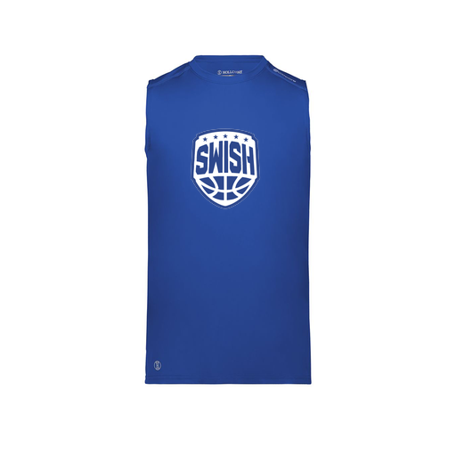 [222593.060.S-LOGO1] Men's CoolDry TankTop (Adult S, Royal, Logo 1)