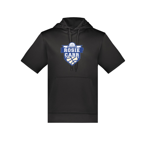 [6871.080.S-LOGO2] Men's Dri Fit Short Sleeve Hoodie (Adult S, Black, Logo 2)