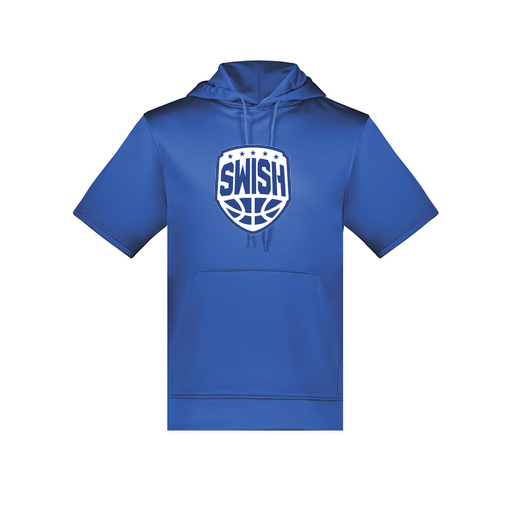 [6871.060.S-LOGO1] Men's Dri Fit Short Sleeve Hoodie (Adult S, Royal, Logo 1)