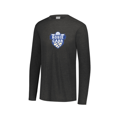 [FTLCUBBK-AXS-LOGO2] Decker Men's Tri-Blend T-Shirt - Long Sleeve (Adult XS, Black, Logo 2)