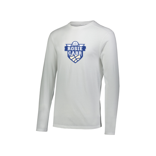 [FTLCUBWH-AXS-LOGO2] Decker Men's Tri-Blend T-Shirt - Long Sleeve (Adult XS, White, Logo 2)