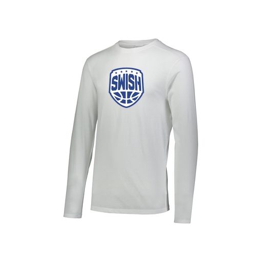 [3076.005.S-LOGO1] Youth LS Ultra-blend T-Shirt (Youth S, White, Logo 1)