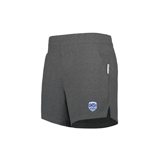 [223704.E83.XS-LOGO1] LADIES VENTURA SOFT KNIT SHORTS (Female Adult XS, Gray, Logo 1)
